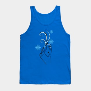 Snowflakes on delicate hands Tank Top